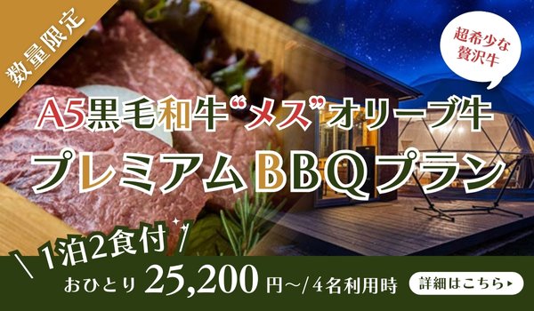 A5ランク黒毛和牛メスのオリーブ牛プレミアムBBQプラン